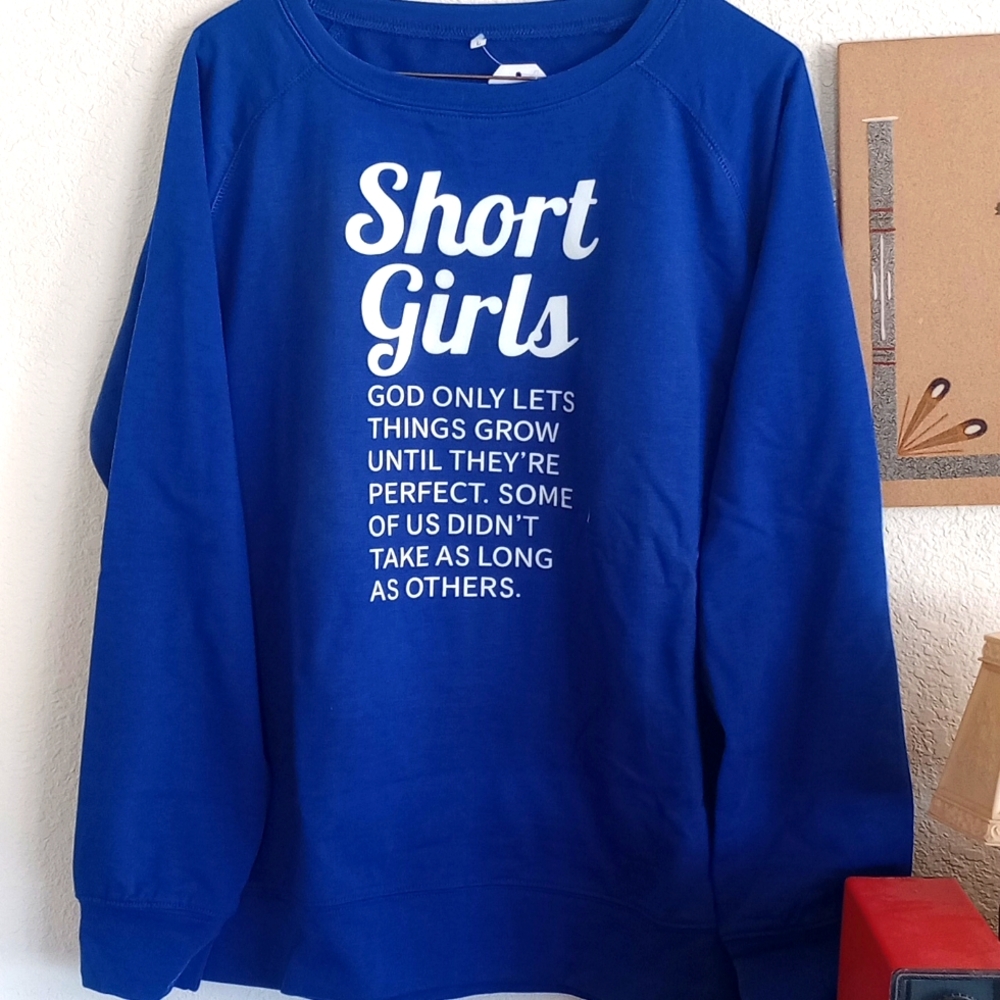 "Short Girls" Long Sleeve Heavyweight T-Shirt